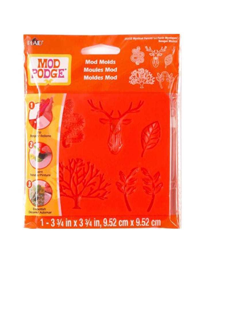 PLAID Mod Mold 3.75in x 3.75in Mystical Forest  - Image 2