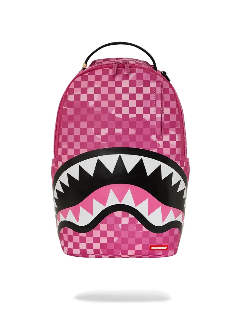 SPRAYGROUND PINK CAMO CHECK DLXSV BACKPACK