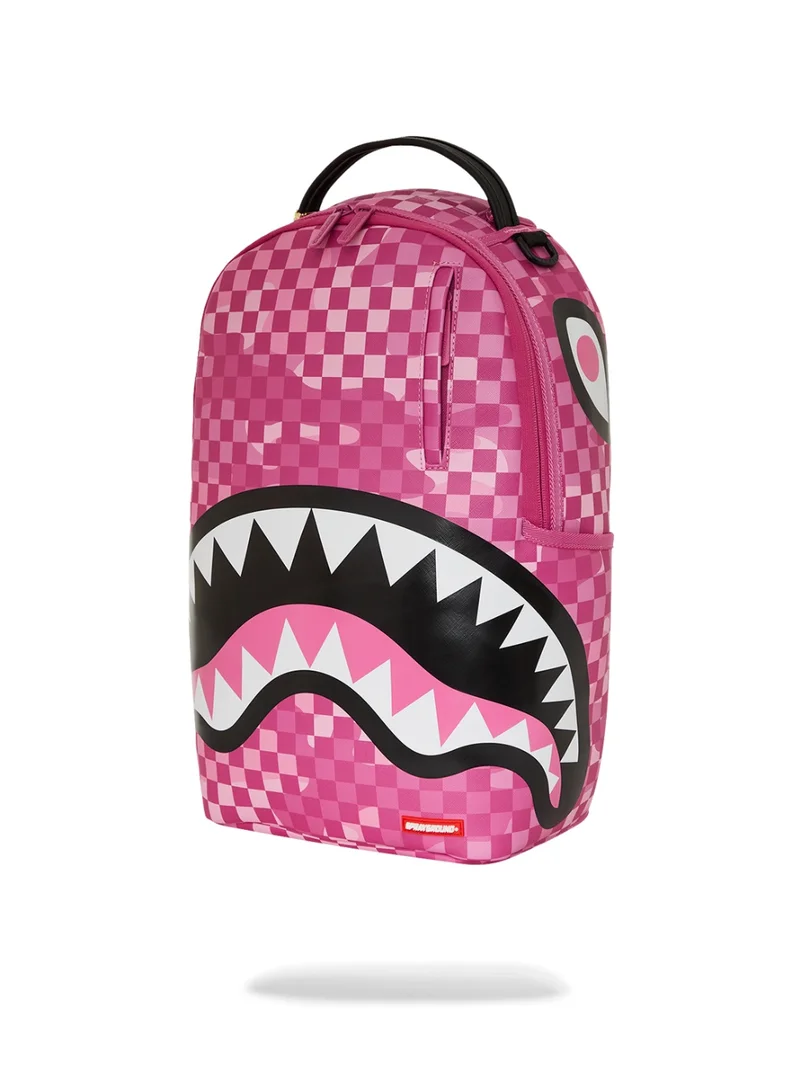 SPRAYGROUND PINK CAMO CHECK DLXSV BACKPACK