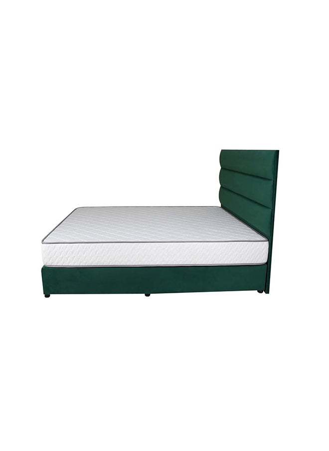 Bed and Mattress Zone Serenity Upholstered Bed 200x200 Super King Size Green Color  - Image 4