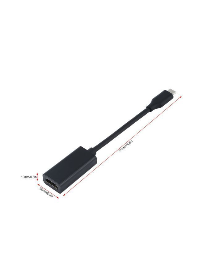 نيبمينينت محول مع كابل من منفذ Type-C USB إلى HDMI أسود - Image 3