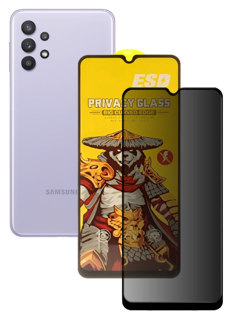 ESD Tempered Dustproof Privacy Glass Screen Protector Compatible For Samsung Galaxy A32 5G - Image 1