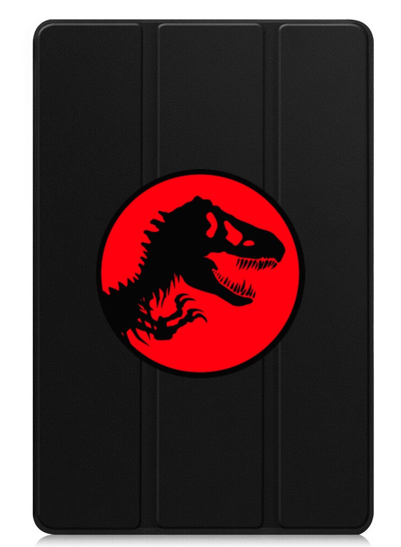 Theodor Protective Flip Case For Apple iPad Air 11 (2024) With Trifold Stand Auto Wake Sleep Shockproof Cover Jurassic Park - Image 1