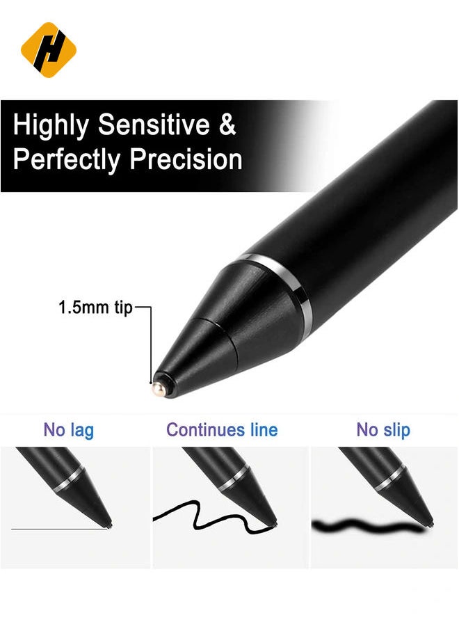 HuHa Active Stylus Pens for Touch Screens, Digital Stylish Pen Pencil Rechargeable Compatible with Most Capacitive Touch Screens  - Image 2