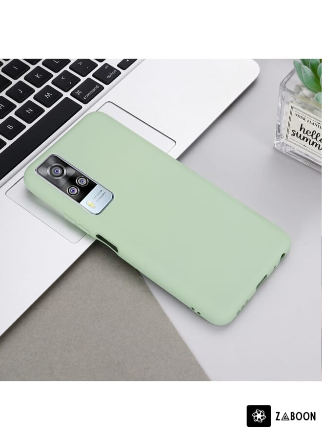 Zaboon حافظة واقية لهاتف vivo Y51 2020 / Y51a / Y51s / Y31 مصنوعة من السيليكون السائل النقي المضاد للصدمات مع تغطية كاملة - Image 2