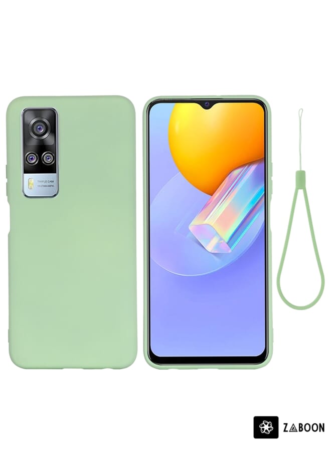 Zaboon حافظة واقية لهاتف vivo Y51 2020 / Y51a / Y51s / Y31 مصنوعة من السيليكون السائل النقي المضاد للصدمات مع تغطية كاملة - Image 3