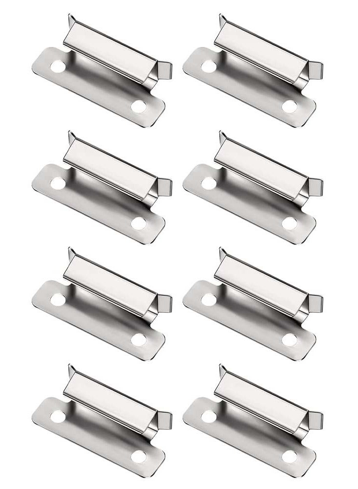 Zikra 8 Pcs Ender 3 Glass Bed Clips Clamp 3D Printer 7mm Stainless Steel Silver Bed Clips Clamp for Ender 3 Series Ender 5 Series CR-10 Series Heated Bed Platform - Image 1