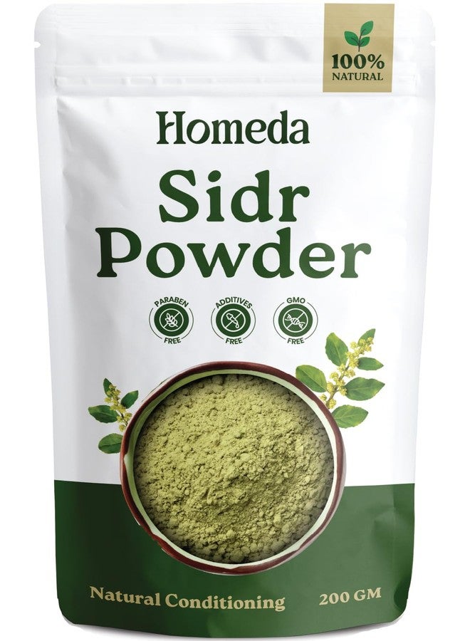 Homeda Sidr Powder for Hair Growth (200 grams) | Sidr Jujube Leaves Natural Cleanser Powder - Beri Ke Pette (Natural Hair Shampoo) - Image 1