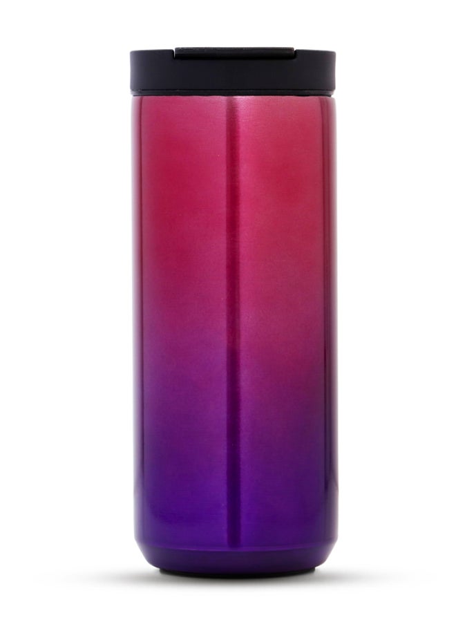 HYDROBREW زجاجة ماء معزولة بجدار مزدوج - كروم، 500 مل - Image 2