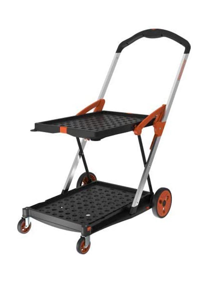 BLACK+DECKER Folding Double Level Platform Trolley Orange 20/60kg - Image 1