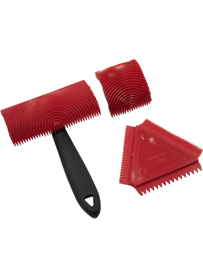 Allway Gt3 Graining Tool Set 3Pc - Image 1