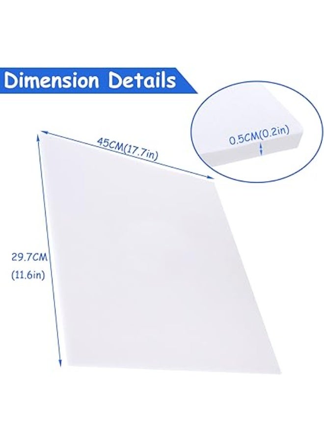 10 Pack A3 (420 x 297mm) Foam Board, 5mm Thick Polystyrene Foam Sheet for Model Making, Mounting Photos, Presentations, Arts and Crafts Projects (White) - Image 2