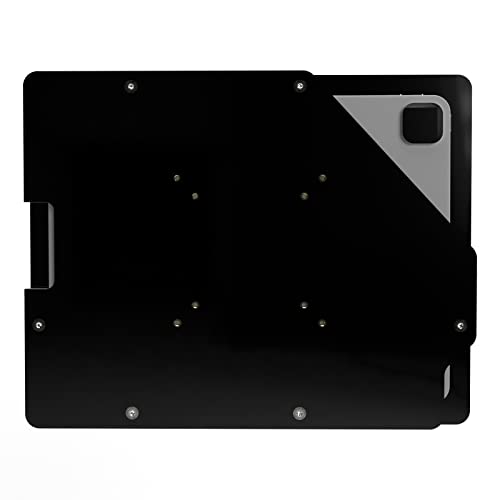 TABcare Anti-Theft Acrylic VESA Enclosure for Apple iPad Pro 12.9" 2018 2020 2021 with Free Wall Mount Kit & 90-Degree Angle USB C Cable (iPad Pro 12.9" 3/4/5, Black) - Image 4