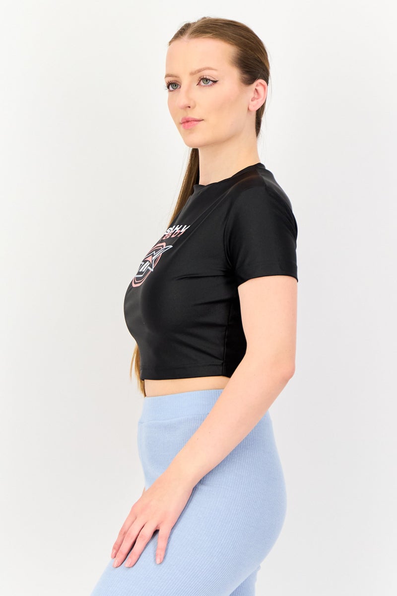 Reebok x Misbhv Women Sportswear Fit Short Sleeve Training Top, Black - Image 3