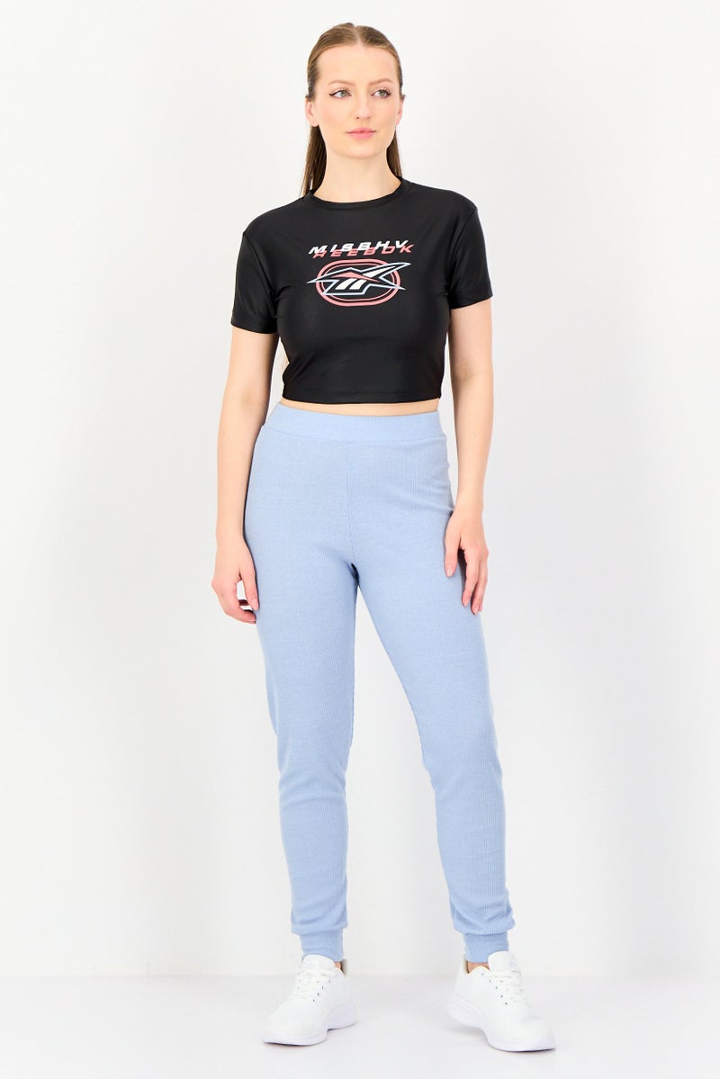 Reebok x Misbhv Women Sportswear Fit Short Sleeve Training Top, Black - Image 2