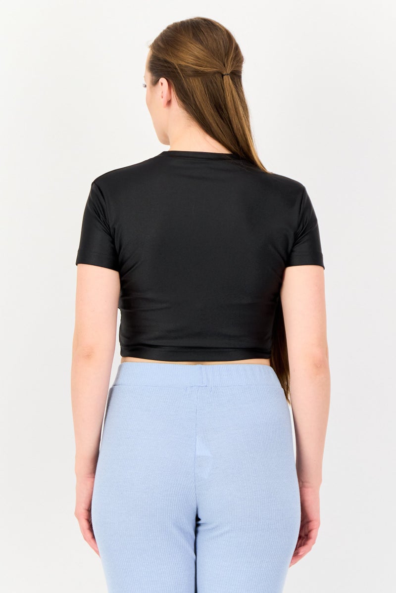 Reebok x Misbhv Women Sportswear Fit Short Sleeve Training Top, Black - Image 4