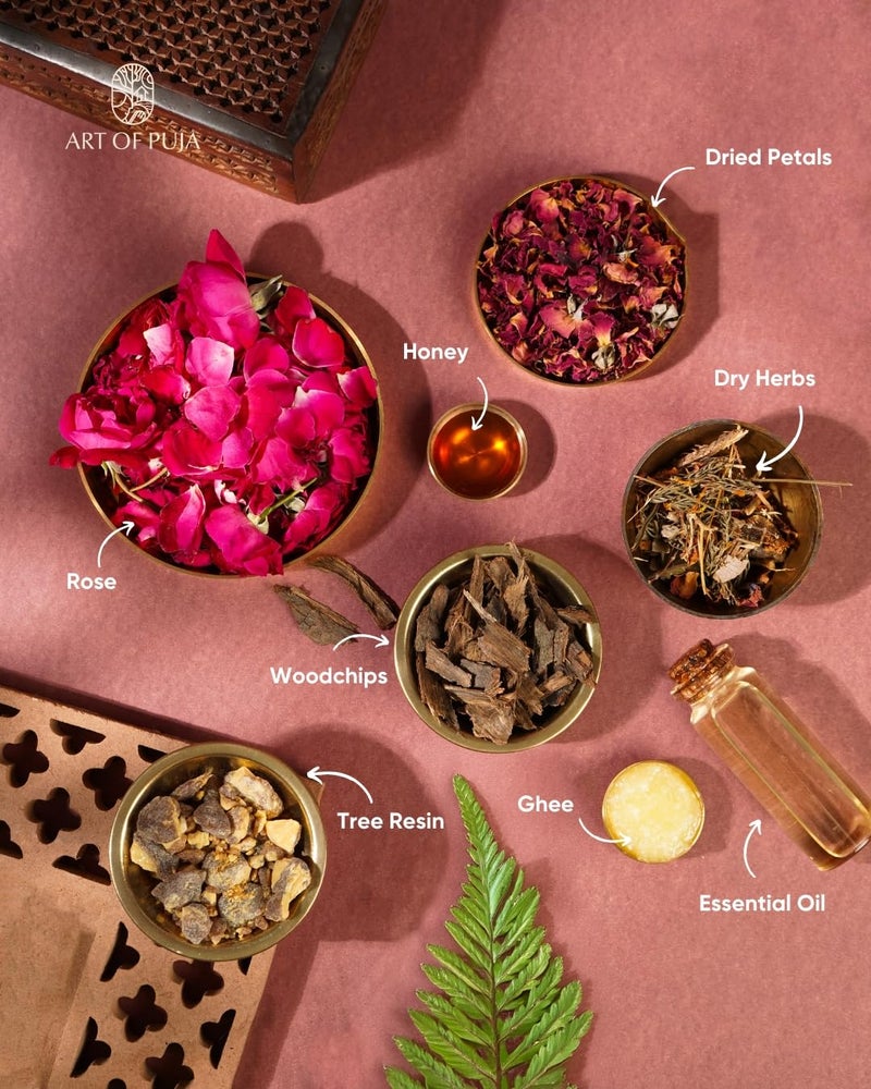 ART OF PUJA Rose Bambooless Sticks-27 Premium Gulab Bambooless Sticks | ~1 Hr Burn, 2+ Hr Fragrance Retention | Sweet Rose Aroma, Low Smoke | Free Dhoop Holder | Reusable Tin - Image 4