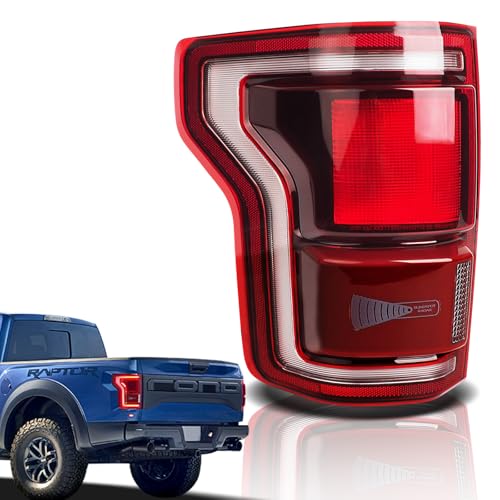 STRAUTOS LED Tail Lights Compatible With Ford Raptor F150 2017 2018 2019 2020 Rear Brake Lamp Signal Assembly ‎Taillights with Blind Spot HL3Z13405F Module Not Included (Left Driver Side) - Image 1
