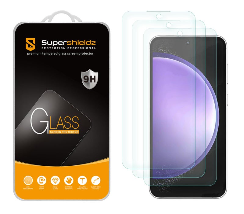 Supershieldz (3 Pack) Designed for Samsung (Galaxy S24 FE) [FE Model Only] Tempered Glass Screen Protector, Anti Scratch, Bubble Free - Image 1