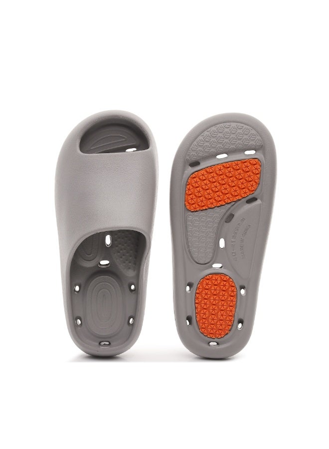 GUOLUOFEI Shower Shoes for Women and Men Massage Slide Sandals Soft Cushioned Anti-Slip Pool Slides Comfort Quick Drying with Drain Holes Bathroom Slippers - Image 1