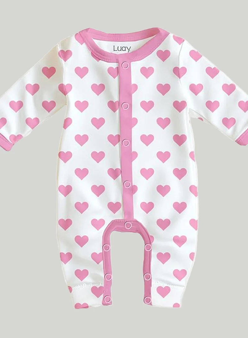 Luay 0-3 Premium Gift Box Set with The Baby Romper, Baby Feeding Bottle and Teddy Bear Best Hamper for Babies (0-3 M)  | Best Price UAE