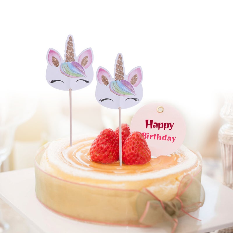 24pcs Cake Cupcake Toppers Picks Adorable Cake Decorating Supplies for Kids Children Birthday Party - Image 2