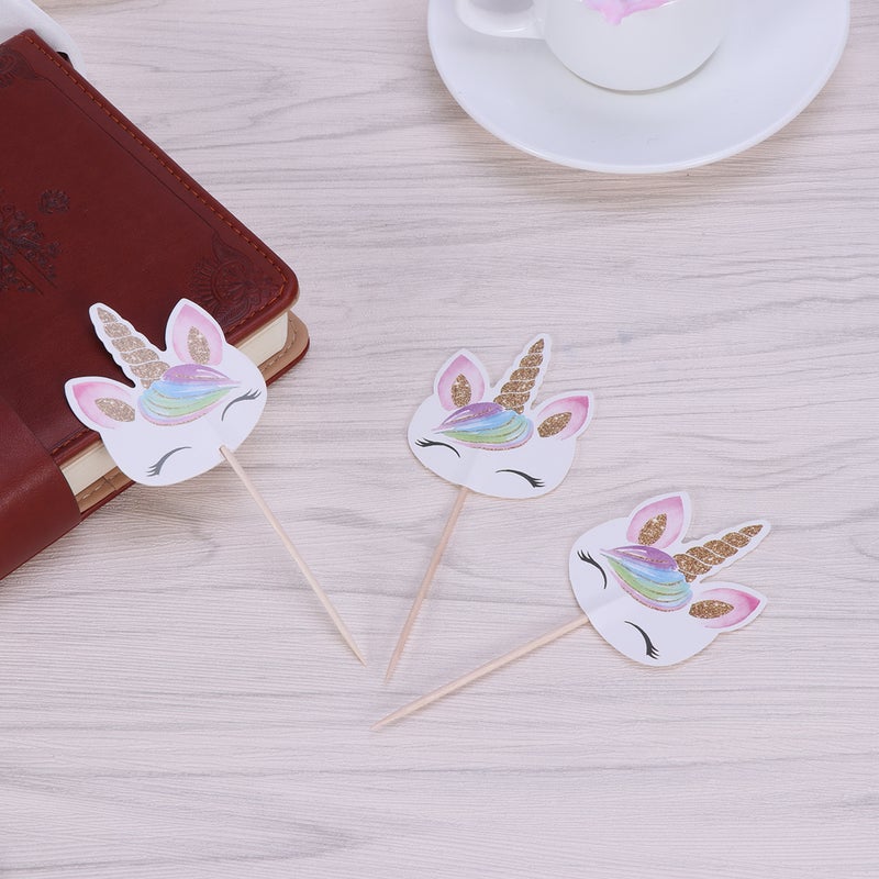 24pcs Cake Cupcake Toppers Picks Adorable Cake Decorating Supplies for Kids Children Birthday Party - Image 5