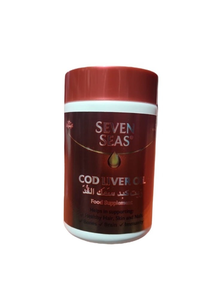 Seven Seas Cod Liver Oil food Supplement - 120 Capsules  - Image 3