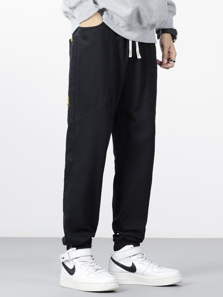Ice Silk Pants Men'S Loose Quick-Drying Cropped Sports Pants Boys Summer Casual Trousers - Image 3