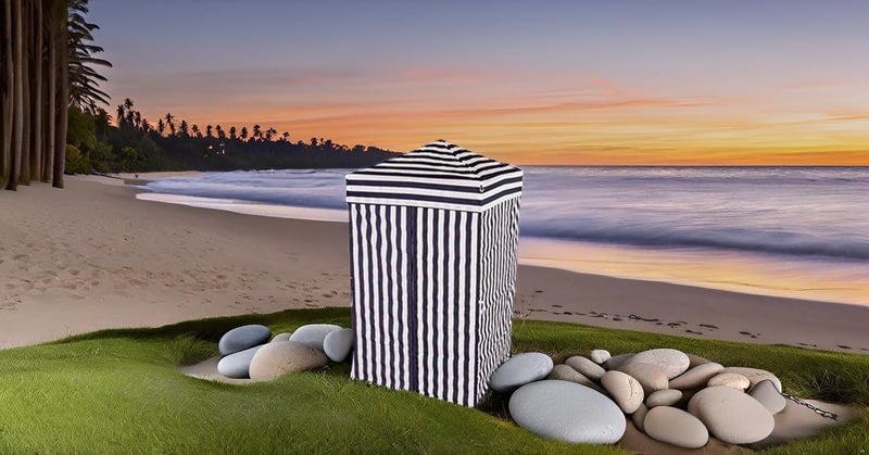 Impact Canopy Impact 4'x4' Pop up Changing Dressing Room, Black and White - Image 2