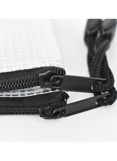 Generic Extra Thick Waterproof Zipper Pouch Set of 5 Mesh Bags Suitable for School Office and Travel Accessories  - Image 3