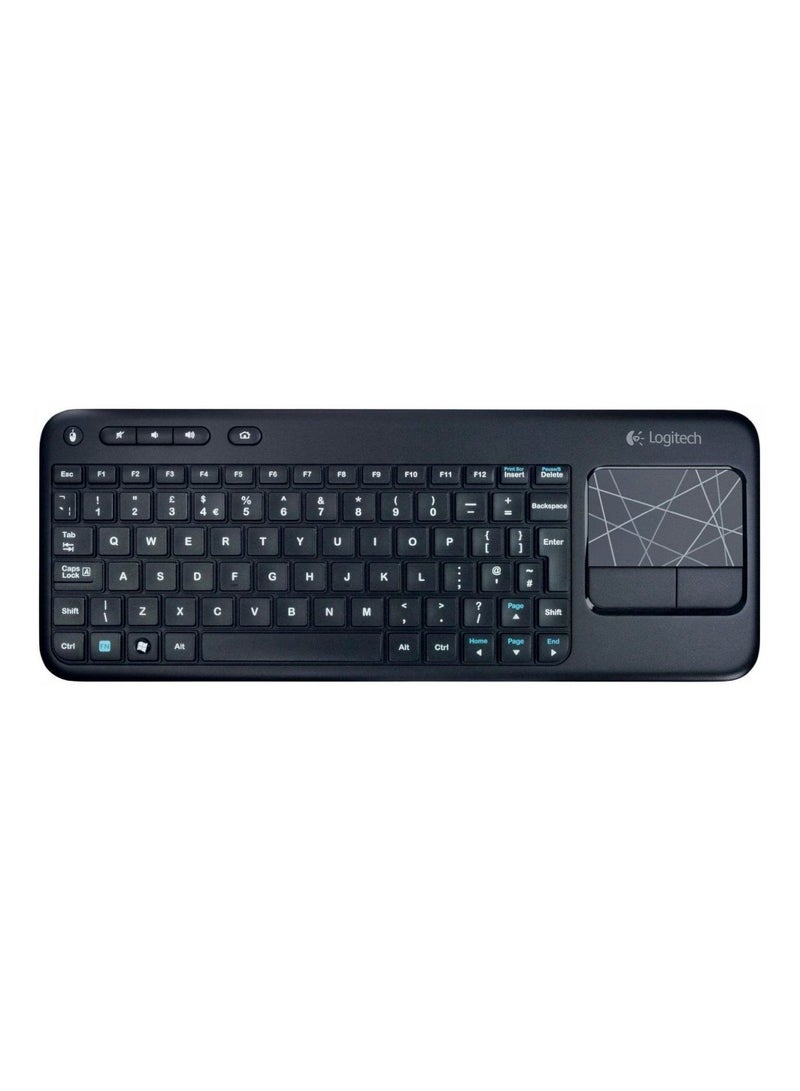Logitech Wireless Touch Keyboard English Black - Image 1