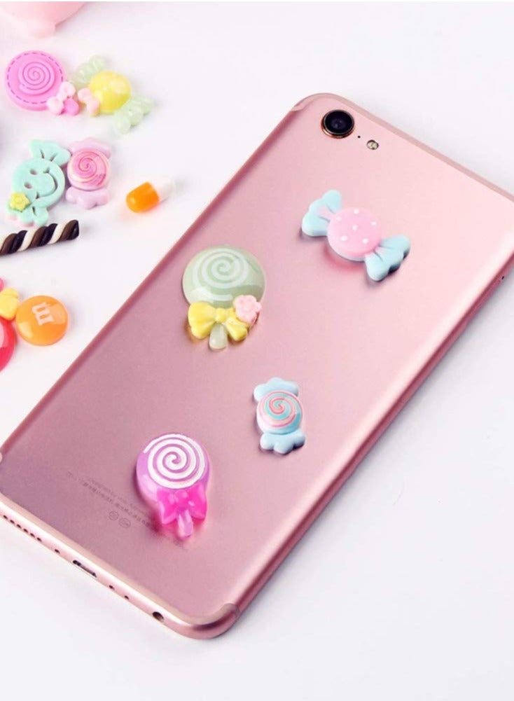 كابتن تيك Kawaii Slime Charms Resin Fake Candy Assortment - 100pcs Mixed Sweets Flatback Beads for DIY Crafting, Scrapbooking, and Ornament Making Supplies. Perfect for Creative Projects! - Image 5