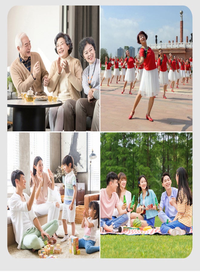 HRD-700 AM FM Radio Music Player Portable Receive Signal Rechargeable BT Speaker Punk Retro Art Birthday Gift Retractable Metal Antenna With TF Card Slot Green - Image 2