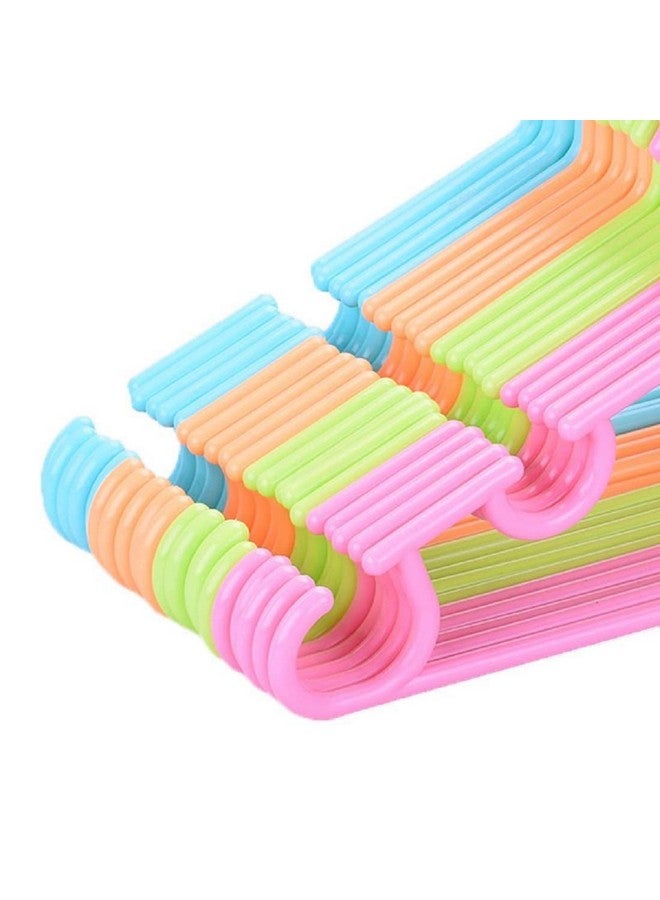 Kuber Industries Plastic 15 Pieces Baby Hanger Set for Wardrobe|Wide Plastic & Anti Rust Hooks|Multipurpose Hanger Organizer (Peach) - Image 5