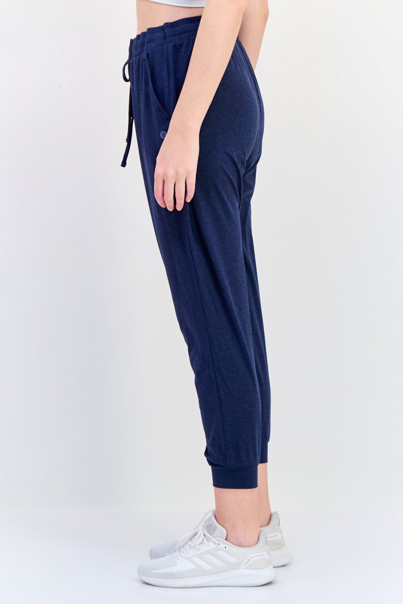 SKECHERS Women Sportswear Fit Training Jogger Pants, Navy Blue  - Image 4