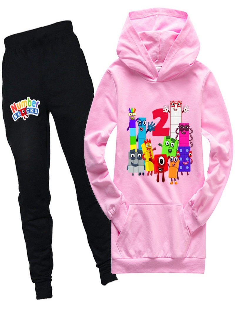 NumberBlocks Unisex long Sleeve Stylish Top hoodie cotton sweatshirts for Boys Girls Kid Children - Image 1