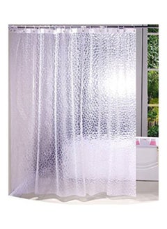 Clear Shower Curtains Mould Proof Resistant Washable PEVA Mildew-Free Bath Curtains Transparent Shower Curtain Liner 240x 200cm