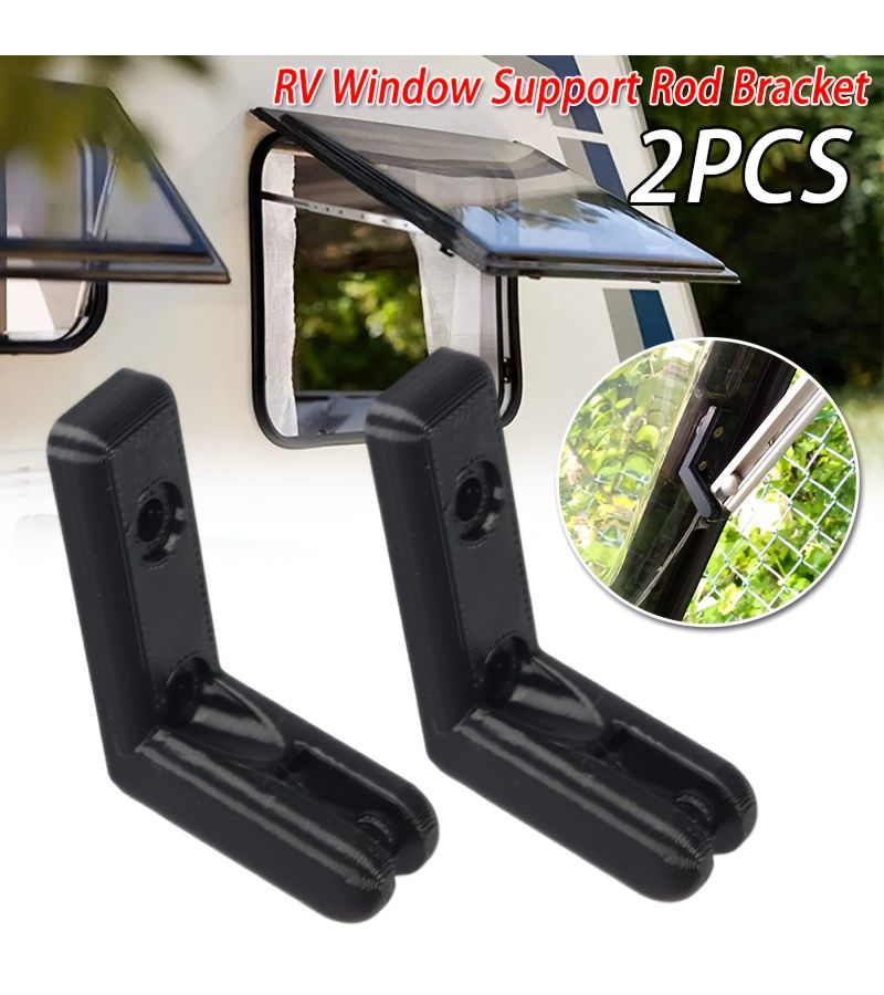 Set Of 2 RV Window Support Rod Brackets Replacement Parts For Campervans - Image 1