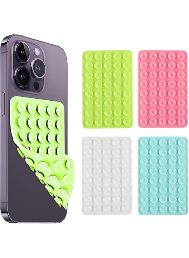 S-TOP Silicone Suction Cup Phone Mount, Double Sided Hands-Free Strong Sticky Grip Holder for Selfies and TikTok Videos, Non Slip Silicone Phone Stand for iPhone and Android - Image 1