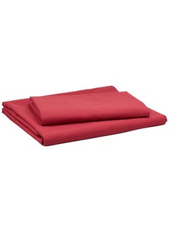 iBed Home 144Tc 3Pc King Bedsheet Set Maroon 240X260Cm  - Image 1