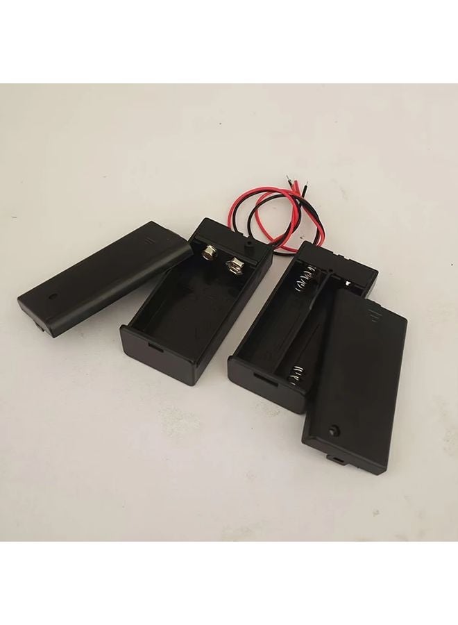 2PCS Battery Box Set Home Battery Holders With Lid And Wires 9V Storage Box - Image 2