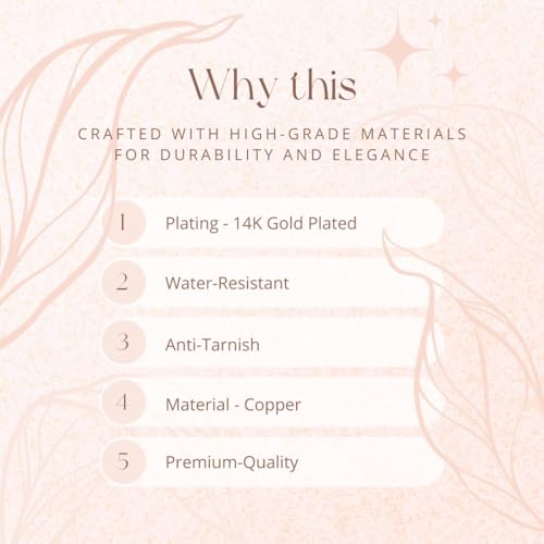 Aaishwarya SMALL 14K Plated 4 Leaf Zircon Flatback Studs | Earrings for Women and Girls | Minimal Multi Piercing Stud | With Screw Back | Lightweight Everyday | Water-Resistant Anti-Tarnish Jewels - Image 3