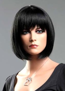 Forever young Forever Young Ladies Short Black Wigs in Classic BOB STYLE Woman Wig Premium Wigs UK