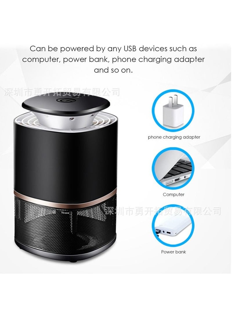 Cool Baby COOLBABY UV Mosquito Killer Outdoor Mosquito Killer Indoor Lightweight Mosquito Killer Portable Night Light Insect Mosquito Fruit Fly Trap for Garden Bed Office Camping BLACK - Image 4