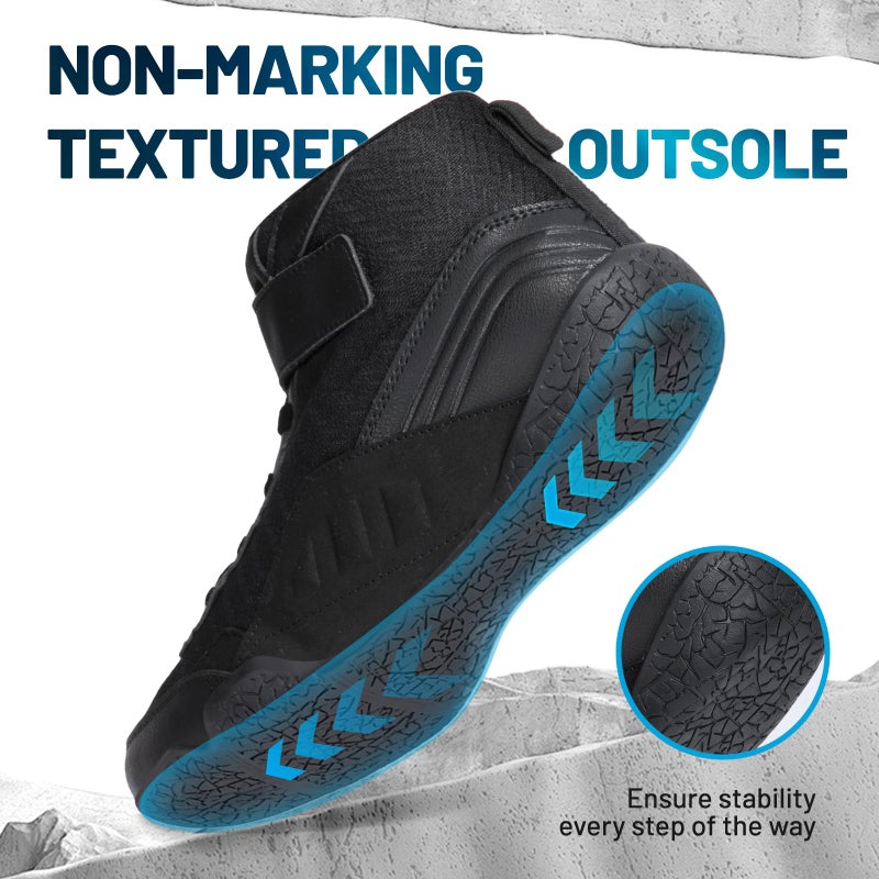 ZVC Wrestling Shoes Men Boxing Shoes for Fighting Shoes Powerlifting Bodybuilding Boots Footwear Black - Image 3