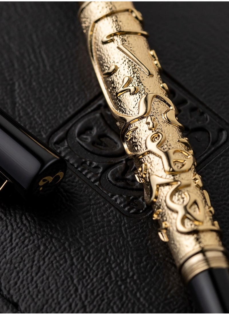 Tawqiy - Fashion Arabic Pen, Designed with Thuluth Calligraphy on the body of the pen, roller pen blue ink - Image 1