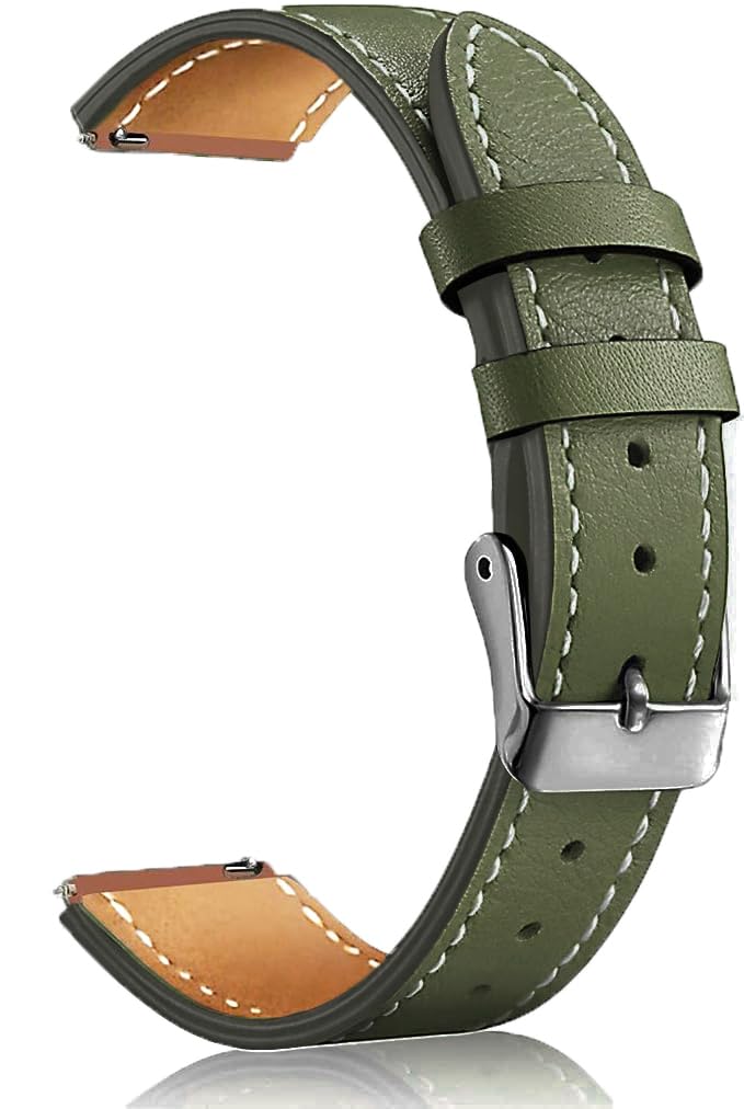 ADAMO 22Mm Watch Strap Compatible for Phoenix Ultra/Phoenix/Pulse 2/Xtend Pro/Xtend Call and All 22Mm Wristwatch and Smartwatches, Green P32BLG09 - Image 3