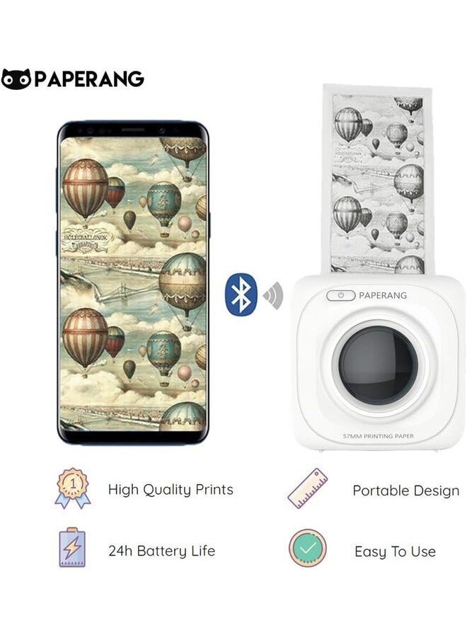 paperang P1 Official Mini Wireless Mobile Phone Printer, Portable Bluetooth Printer, Pocket Printer, Receipt Thermal Printer for Home Office Students Scrapbook - Image 2