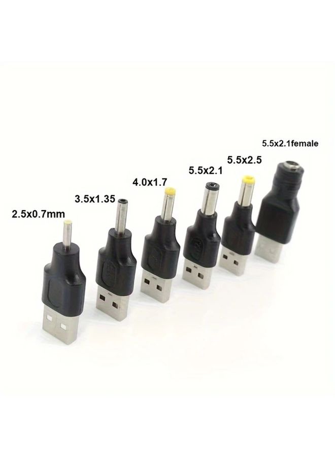 Dual Tip USB 2 0 to DC Power Adapter 5 5 2 5mm and 5 5 2 1mm for Routers Fans Speakers - Image 4